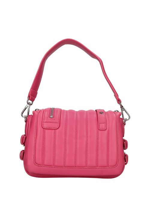 Borsa in ecopelle LA CARRIE | BIKER SMALL SHOLDER BAGFUCSIA